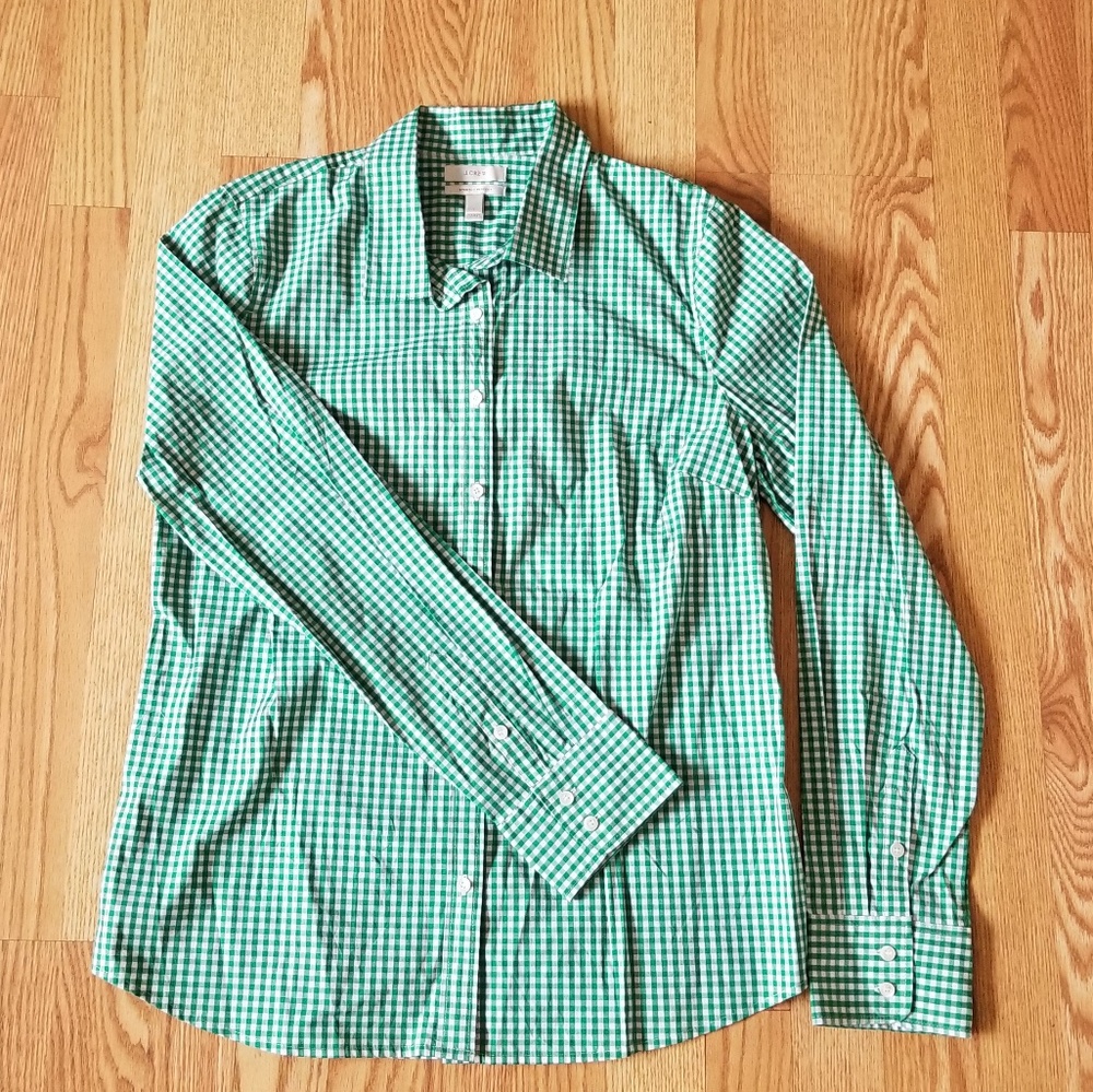 ❤ J. Crew classic checked shirt